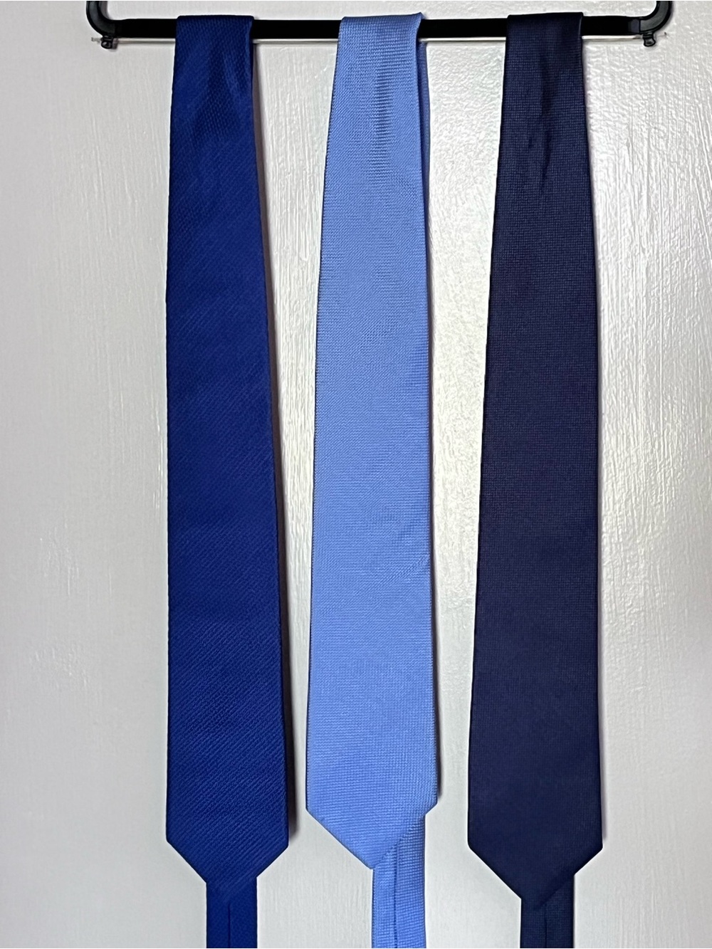 Classic Men's Solid Blue Necktie - Lot of 3 for $45